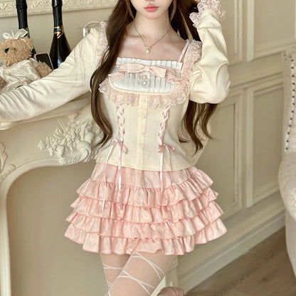 Pastel Princess Cake Skirt Set
