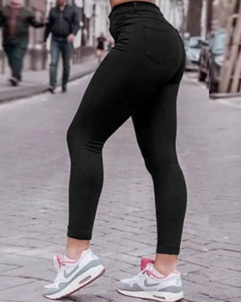 Black Slim-Fit Jeans