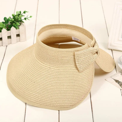 The Soleil — Foldable Straw Visor Hat