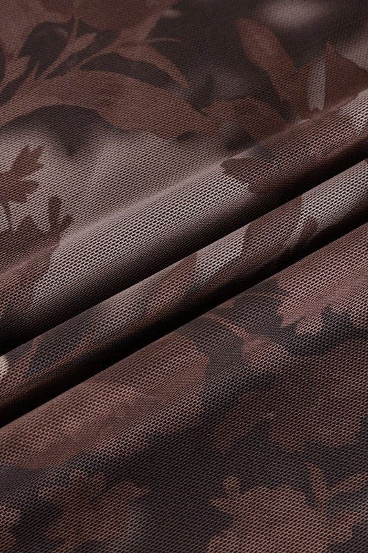 Fashion Mesh Lettuce Hem Skirt