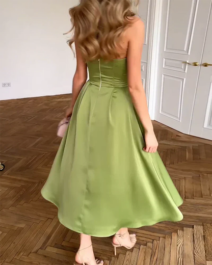 Sabrina | Strapless Elegant Dress