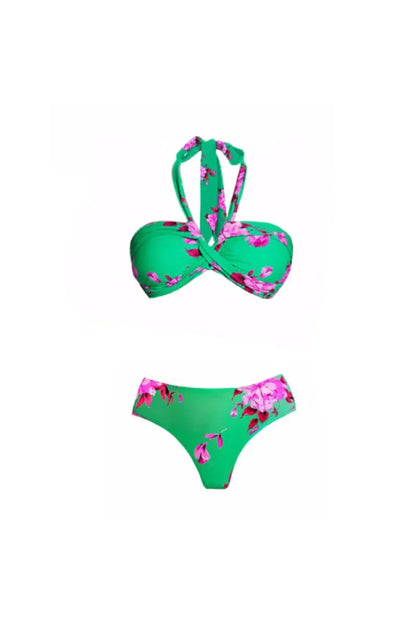 Halter Printed Sexy Bikini Set