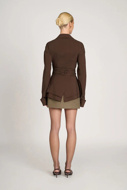 The Vivienne — Draped Waist Shirt