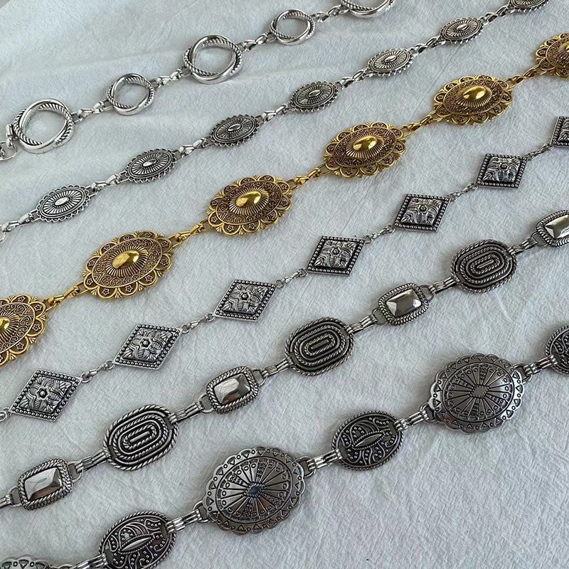 Raegan | Retro Geometric Waist Chain