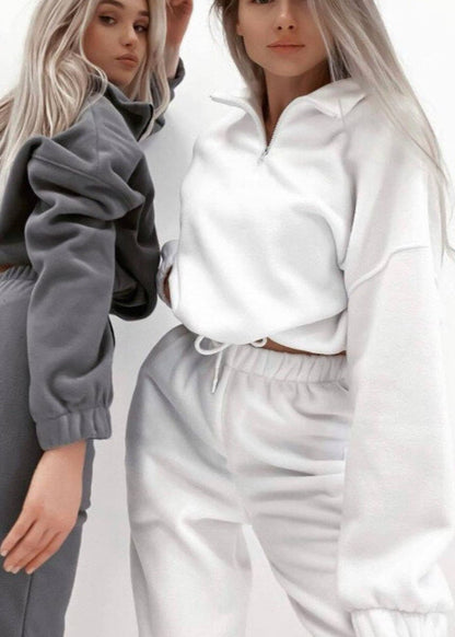 Luxe Fleece Zip-Up Lounge Set