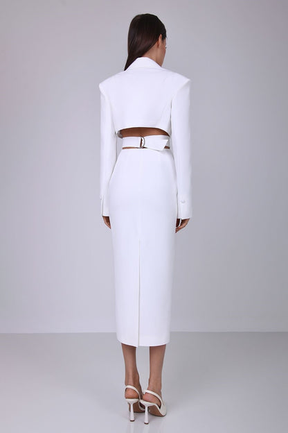 Antonia Cut Out Blazer Midi Dress