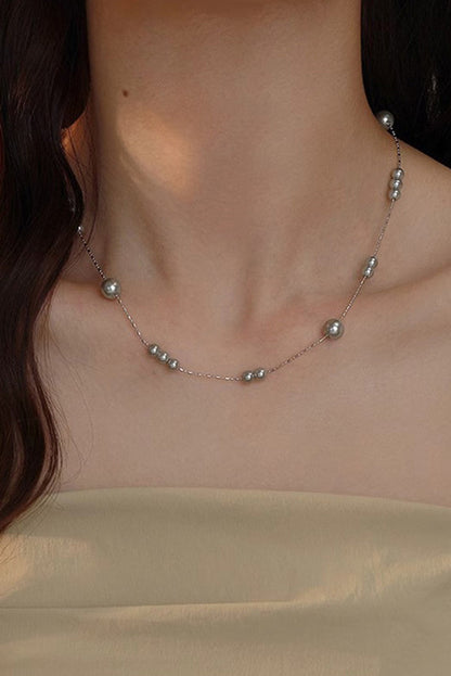 Vintage Pearl Beaded Stackable Elegant Necklace