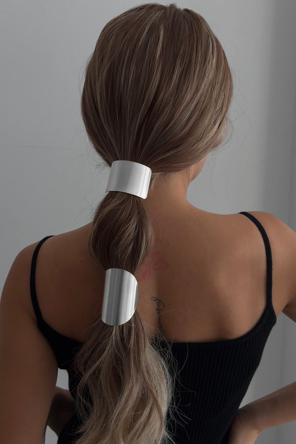 Exaggerated Geometric Metal Hair Cuff