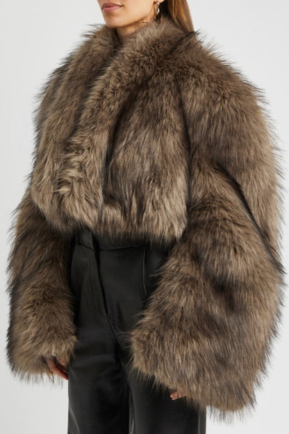 Vintage Faux Fur Short Coat