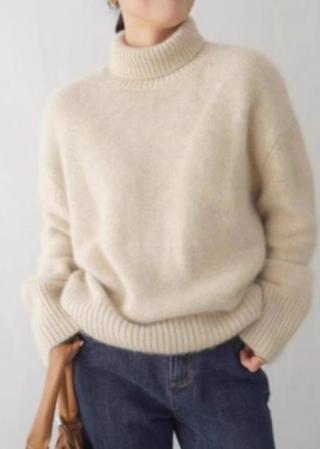 Cozy Grey Turtleneck Sweater - Chic Comfort