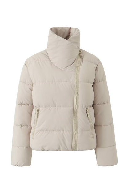 Stand Collar Zipper Windproof Cotton Coat