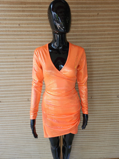 PU Leather Full Sleeves Dress