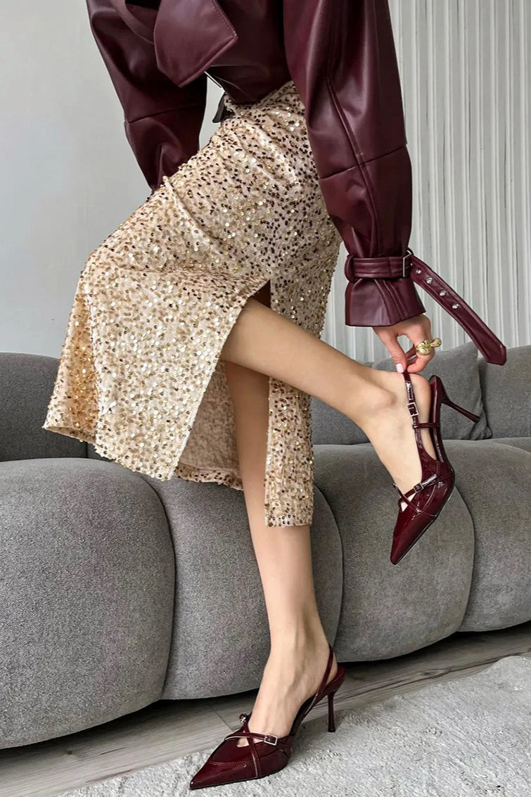 Sequin Elegant Unique Skirt