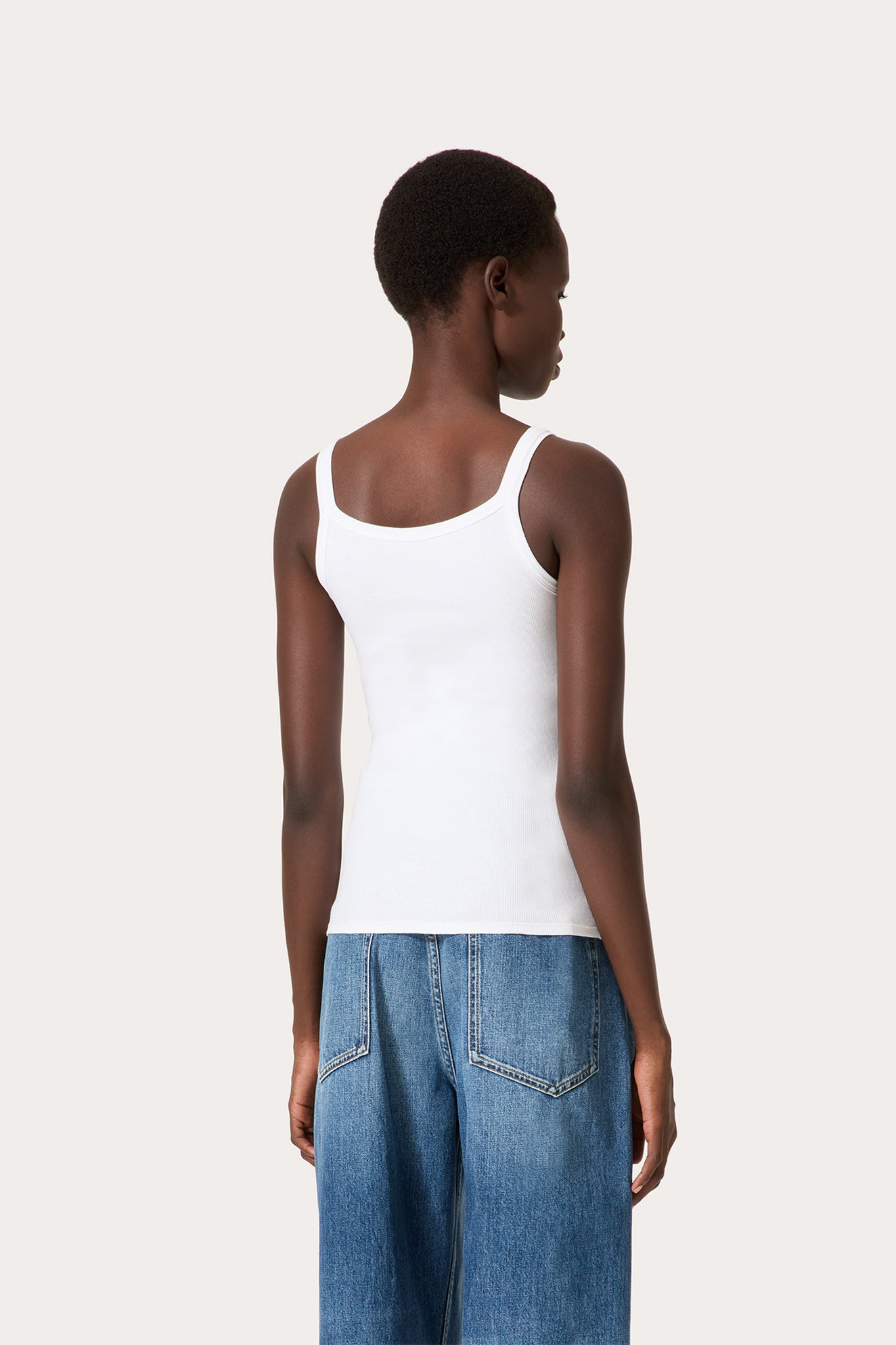 Lesley Floral Applique Round Neck Top