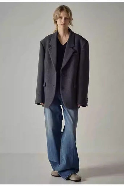 High Waist Black Wide Leg Jean