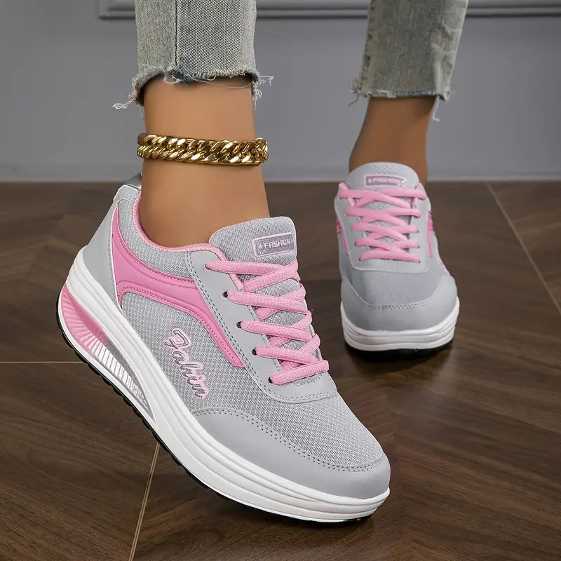 Women's Classy Lace-Up Orthopedic Sneakers – Platform Winter Comfort Shoes