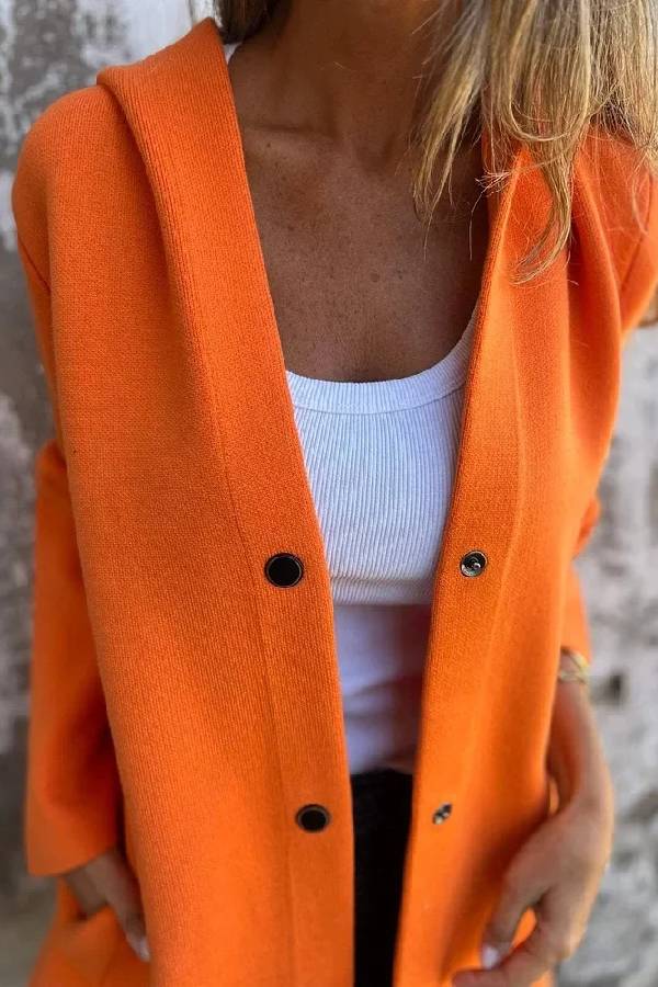 Solid Color Casual Women's Coat