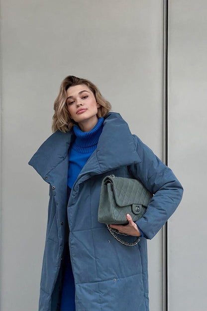 Long Stand Collar Puffer Jacket