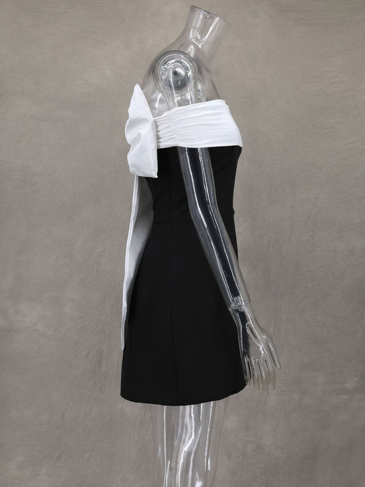 Off-Shoulder Mini Dress With Bow Back A-Line Birthday Party Dress For Women 2026