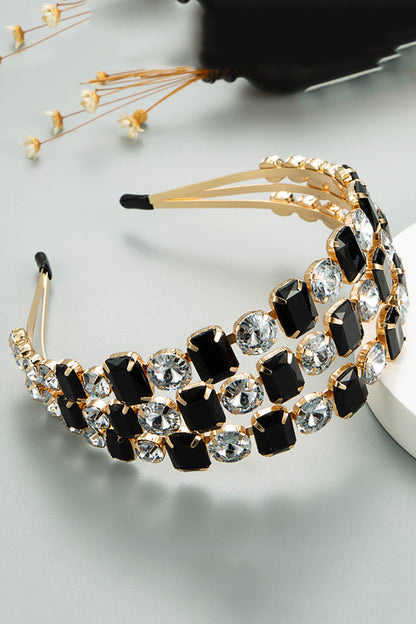 Personalized Three-row Diamond-studded Fashion Headband