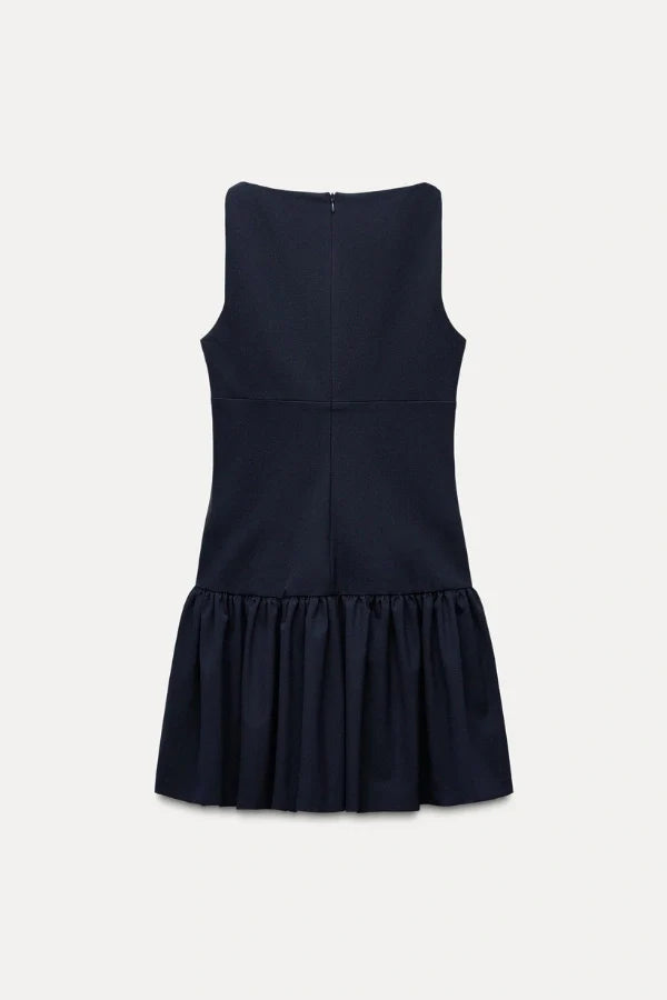 Florence Bow Ruffle Mini Dress