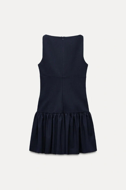 Florence Bow Ruffle Mini Dress