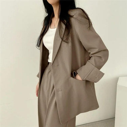 | Women's Tailored Suit Set, Long Blazer