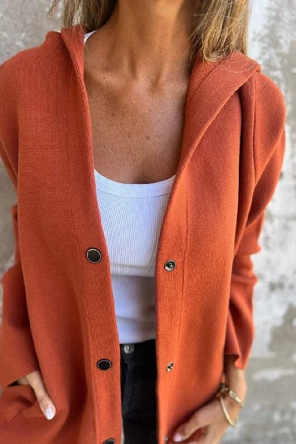 Solid Color Casual Women's Coat