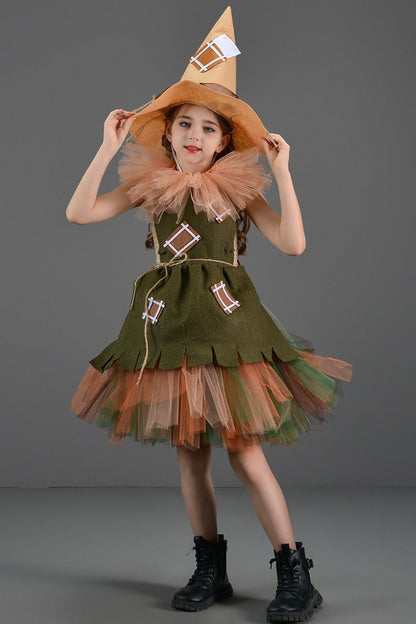 Scarecrow Dress Kid Halloween Costume