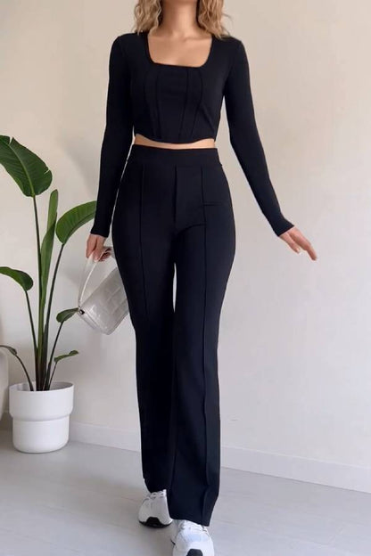 Stylish U-Neck Two-pieces Suit