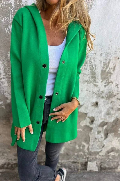 Solid Color Casual Women's Coat