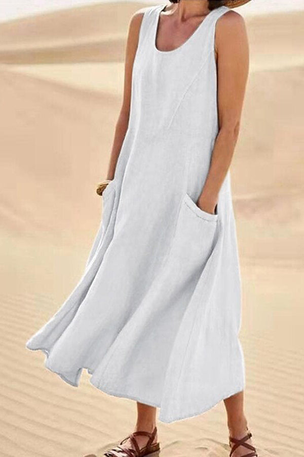 Women's Sleeveless Cotton Dress