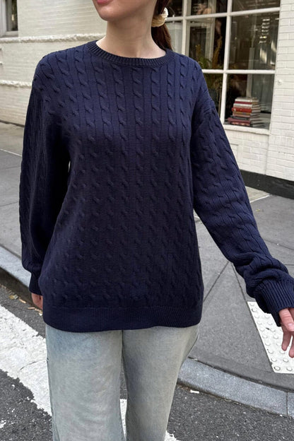 Minimalist Solid Long Sleeve Sweater