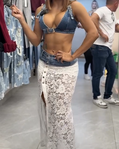 Sexy Slit Lace Set (Pre-Sale)
