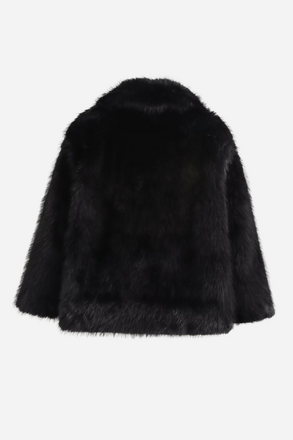 Lucy Faux Fur Shawl Collar Jacket
