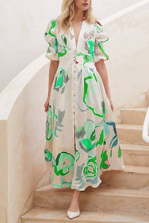 Beach dress slim maxi dress