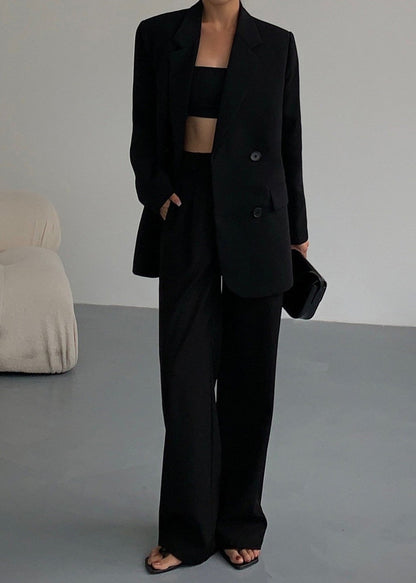 Women's Oversized Black Blazer