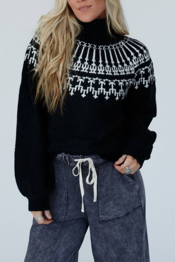 Christmas Thickened Turtleneck Long Sleeve Knitted Sweater