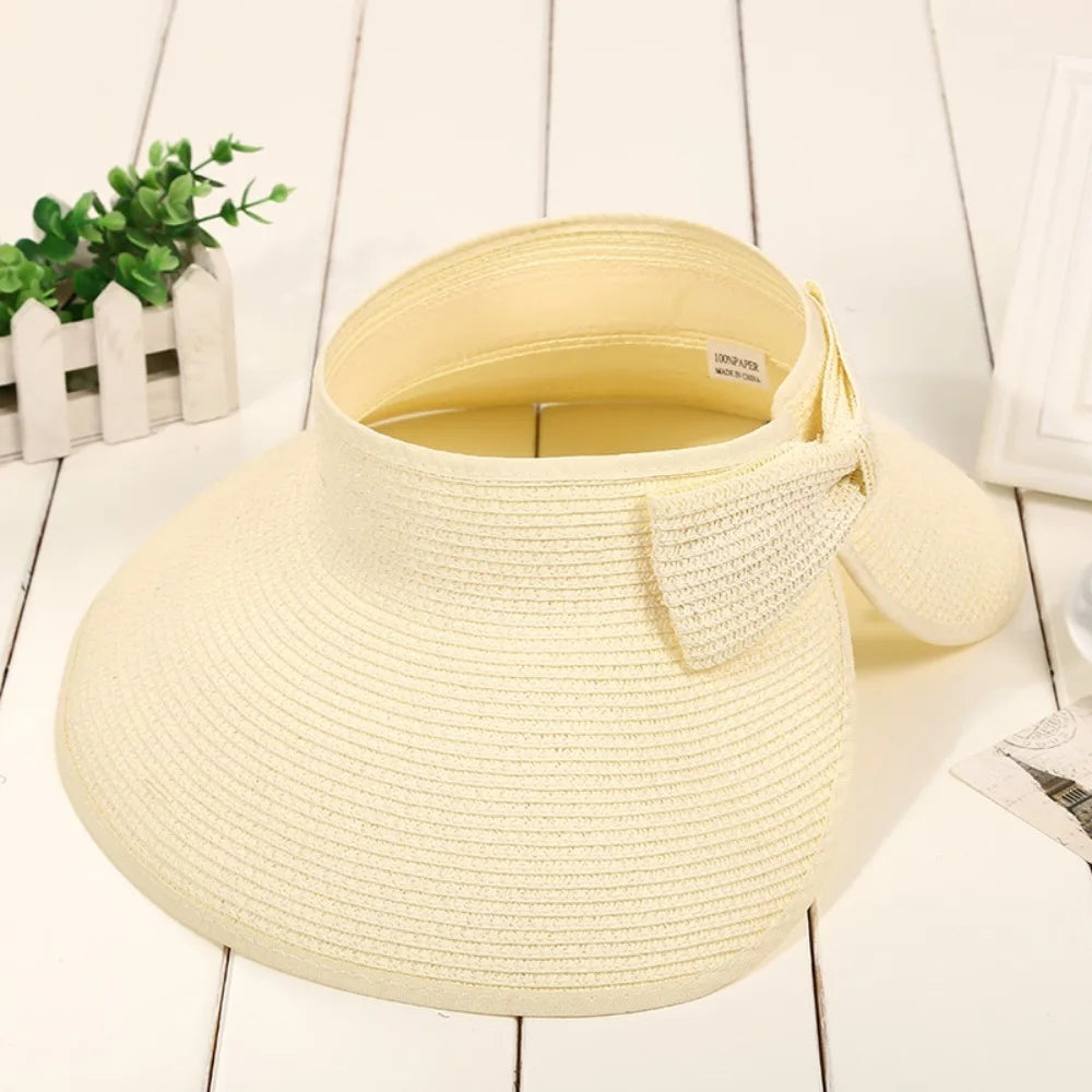 The Soleil — Foldable Straw Visor Hat