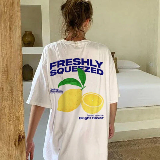 90s Retro Lemon Back Print T-shirt