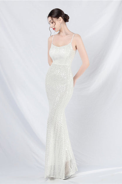 Elegant Sequin Cami Maxi Dress