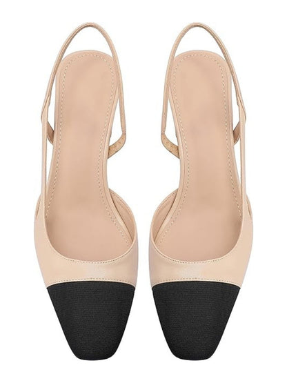 Classic Duo-Tone Slingback Heels