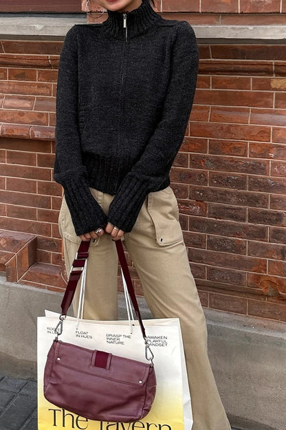 Thick Turtleneck Knit Sweater