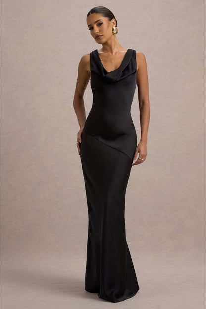 Fishtail Satin Silk Dress
