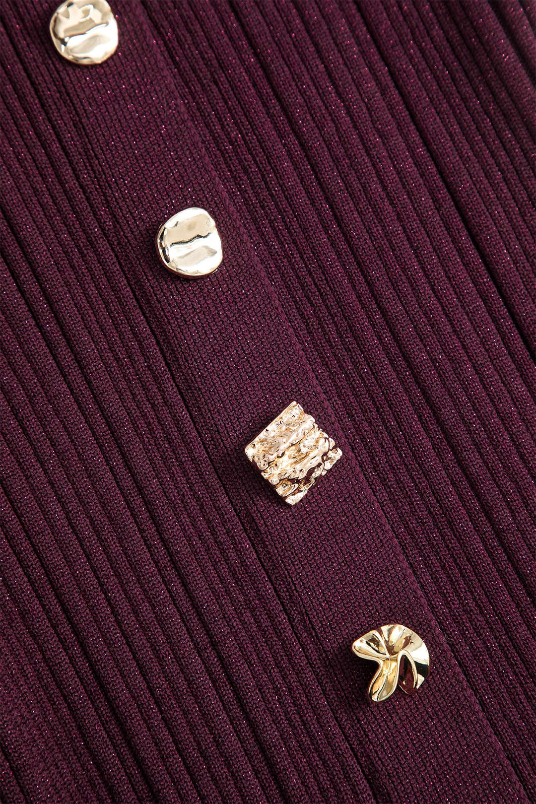 Bernice V-neck Flare Cuffs Knit Midi Dress