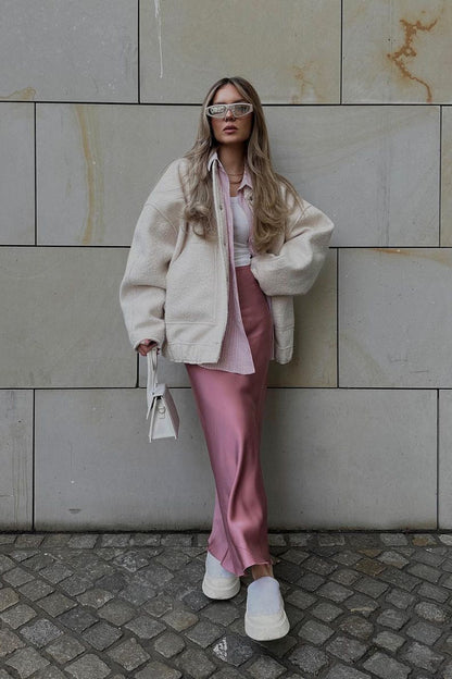 Relaxed Fit Long Sleeve Coat