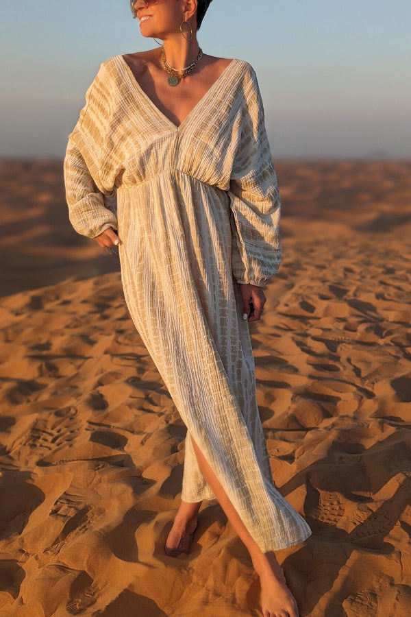 MAXIKLEID DOHA _ CREME-BEIGE