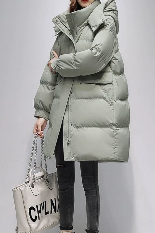 Long Oversize Insulated Puffer Jacket