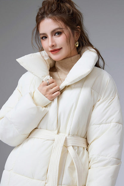 Warm Casual Cropped Cotton Puffer Jacket