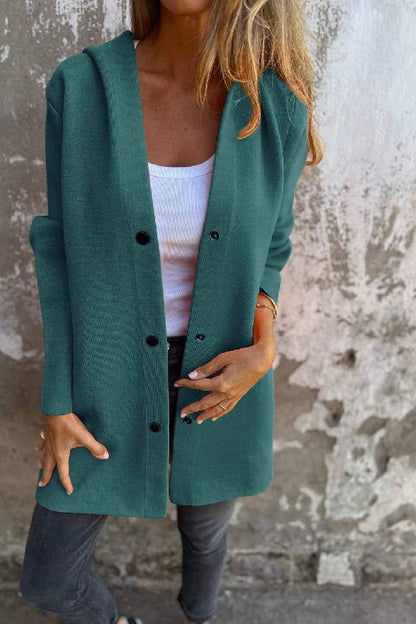 Solid Color Casual Women's Coat